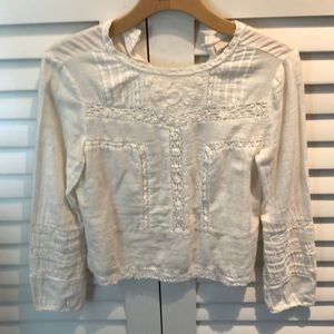 Hinge Cotton Lace Blouse XS